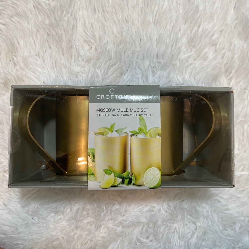 New-Moscow mule stainless steel mug set of 2